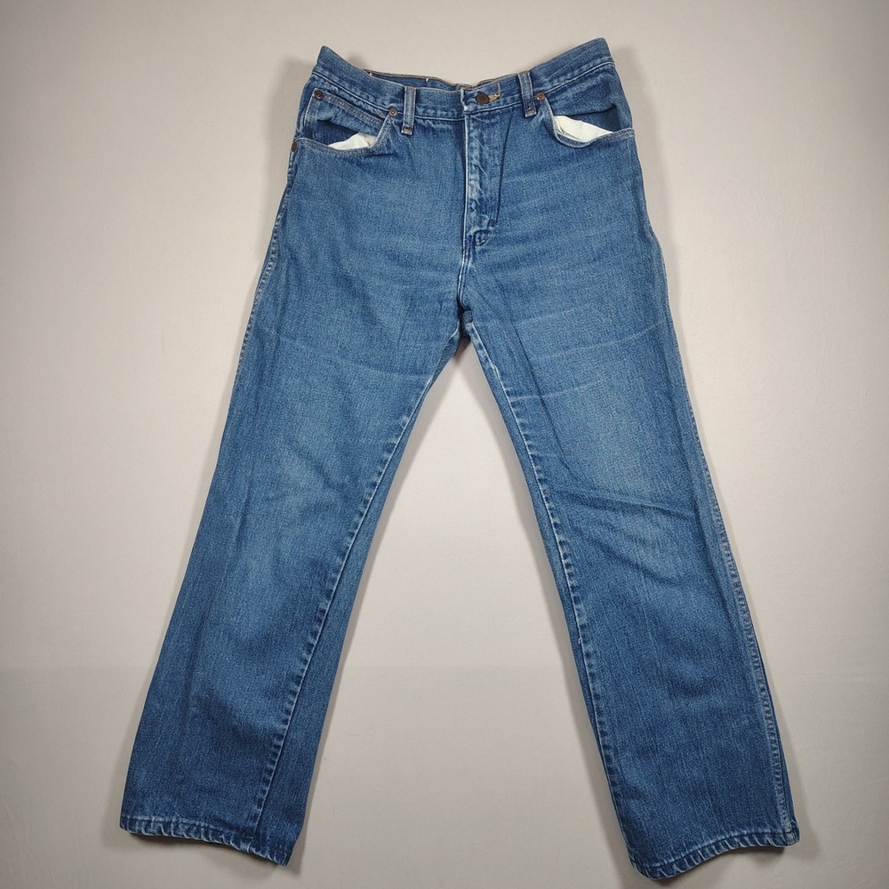 Wrangler Jeans Mens 33x30 Blue Straight Leg Vintage Made in USA Denim 85311PW
